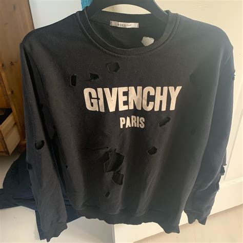 givenchy hole sweatshirt|givenchy sweatshirt women.